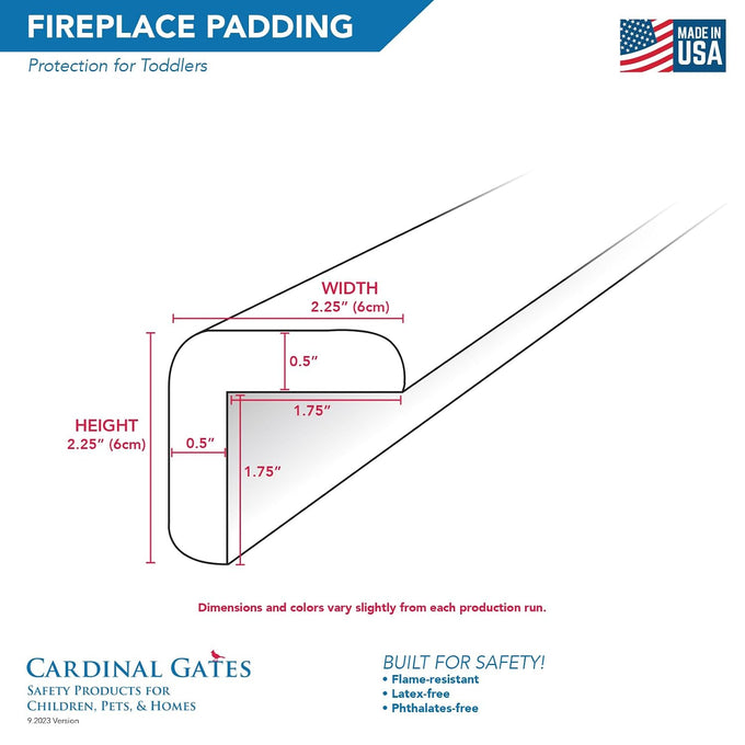Cardinal Gates KEPK Large Fireplace Hearth Pad Kit, Taupe