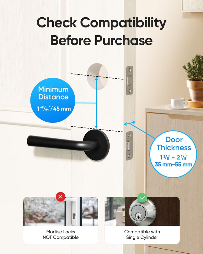eufy Security Smart Lock C220, Fingerprint Keyless Entry Door Lock
