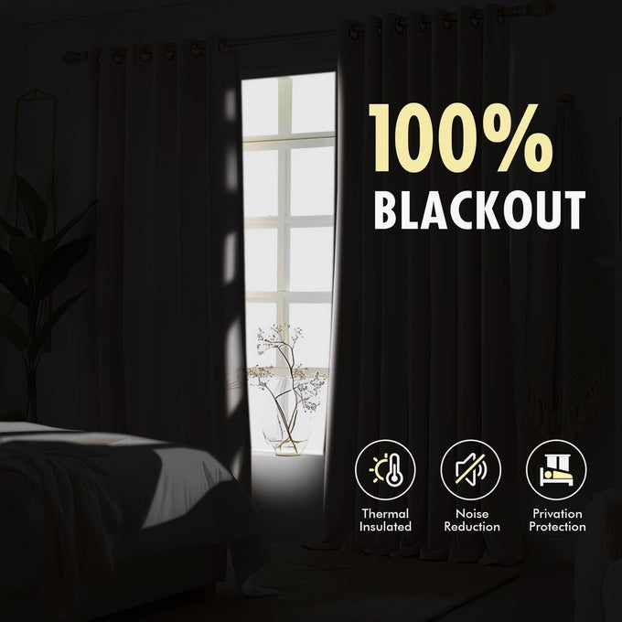 MIULEE Olive Green Pinch Pleated 100% Blackout Linen Curtains 40x84 Inches
