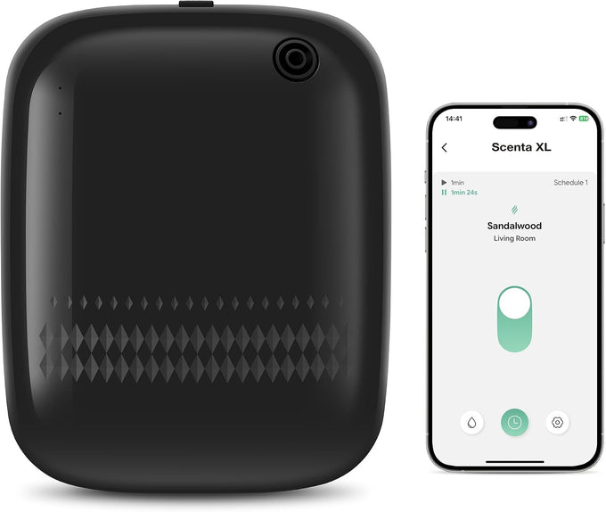 Airversa ANW Smart Waterless Essential Oil Diffuser for Large Room, Black