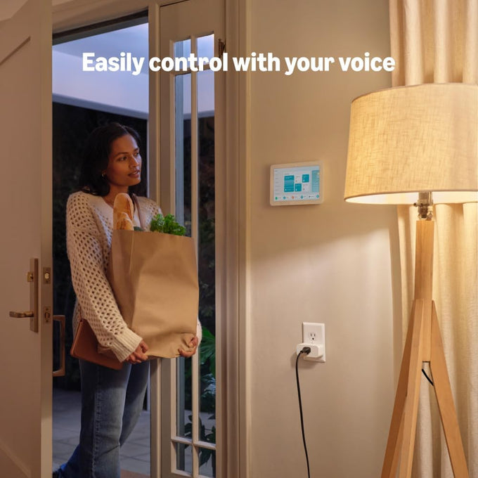Smart Home Starter Kit | Includes Echo Hub, Amazon Smart Plug and 4 Amazon Basics Smart Bulbs, Designed for Alexa+