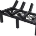24 Inch Fireplace Grate with Ember Retainer,Cast Iron Fireplace Log Grate,Fireplace Log Holder,Heavy Duty Solid Steel Fireplace Wood Holder,Wood Stove Wrought Rack for Indoor Hearth Outdoor Fireplace