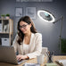 UBeesize 12" Ring Light Tripod for iPhone, 75" Tall Overhead Phone Mount