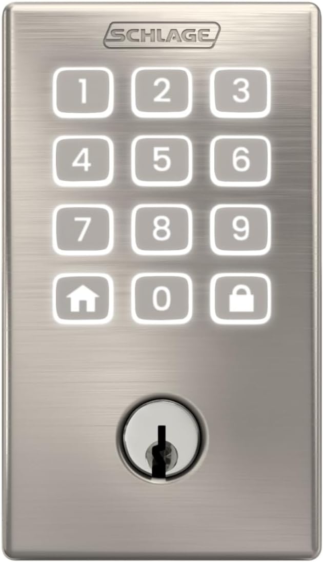 Schlage Arrive Smart WiFi Deadbolt Lock with Remsen Trim, Satin Nickel