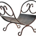 HOMEBASIX CPO90503AC3L Log Rack, Antique Bronze Finish