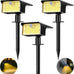 nipify 10 Pack 62 LED Solar Spot Lights Outdoor Motion Sensor with 3 Modes