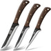 HOSHANHO Butcher Knife Set, Sharp Kitchen Knife Set & Roll Bag Gift for Men