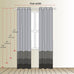 always4u Plaid Gingham Curtains for Living Room Bedroom Room Darkening Check Country Curtains 2 Panels Striped Grommet Window Treatments 54X84 Inch Blue and Brown