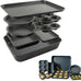 Elbee Home 8 Piece Nesting Bakeware Set, Nonstick Cookie Sheets and Tins