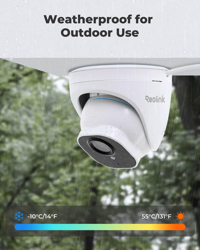 REOLINK PoE Security Camera RLC-520A (Pack of 2), 5MP Wired Outdoor Dome