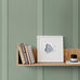 Faux Board and Batten Prepasted Wallpaper (Sage Green)