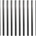 Baluster 1" x 1/2" Rectangular 38" Long, Powder Coated Black - RCTB38 (10 pcs)