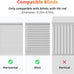 SwitchBot Blind Tilt Motorized Blinds - Smart Electric Blinds, Automatic Blind Opener and Closer, Solar Powered, Light Sensing Control, Add Hub Mini to Make it Compatible with Alexa & Google Home