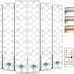 EZVALO 13inch Under Cabinet Lighting with Charging Station, 3200mAh Rechargeable Wireless Motion Sensor Lights, 96 LEDs, 3 Color Temps, Dimmable, Timer, Magnetic, with Remote for Kitchen (6 Pack)