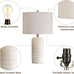 AIEAMPDO 23'' Set of 2 Modern Ceramic Table Lamps for Living Room Bedroom
