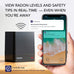 Ecosense Continuous Home Radon Monitor, Wi-Fi Connected, App Enabled, EQ100