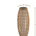 Solar Yard Outdoor Solar Lamp Woven Wicker Boho Lantern Floor Lamp, Decoration for Garden, Deck, Yard, Pathway, Oslo