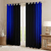 Feelyou Geometric Abstract Ombre Window Curtains for Bedroom Living Room Kids Teens Dark Blue and Black Striped Curtains Decor Modern Fashion Window Drapes Treatments 52W X 84L,2 Panels