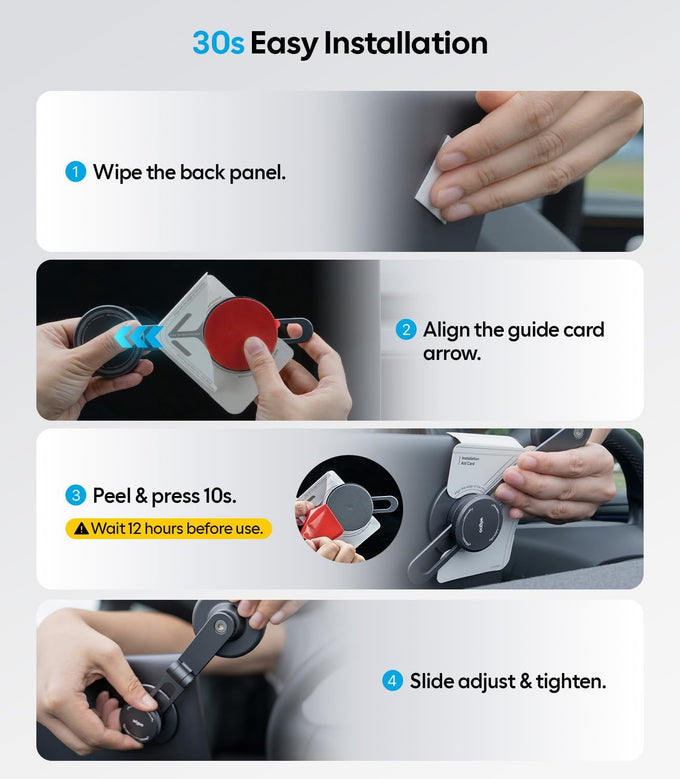 Wigoo for Tesla Model 3/Y/YL/X/S Phone Mount, OEM-Style, Strongest Magnet
