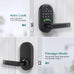 Smart Door Handle Lock with Keypad, Yamiry Fingerprint Knob for Front Door