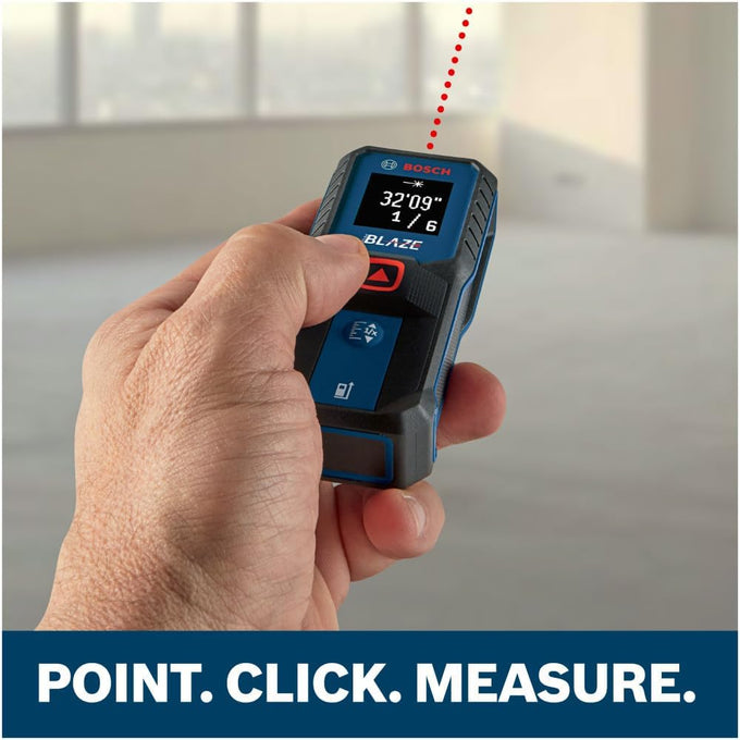 BOSCH GLM100-23 100 Ft Blaze Laser Distance Measure, with 2 AA Batteries