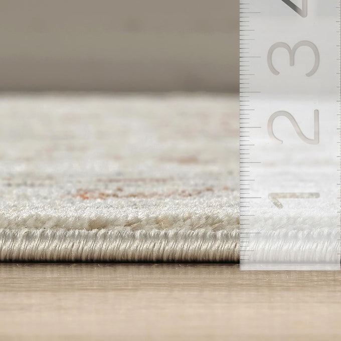 Abani Oriental & Vintage Area Rug - 4'x6' Beige Rectangle Rug for Living Room & Bedroom - Alara Vintage Collection