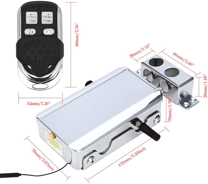 Electronic Deadbolt Anti-Theft Smart Hidden Door Lock with Remote Control and Smartphone App Access