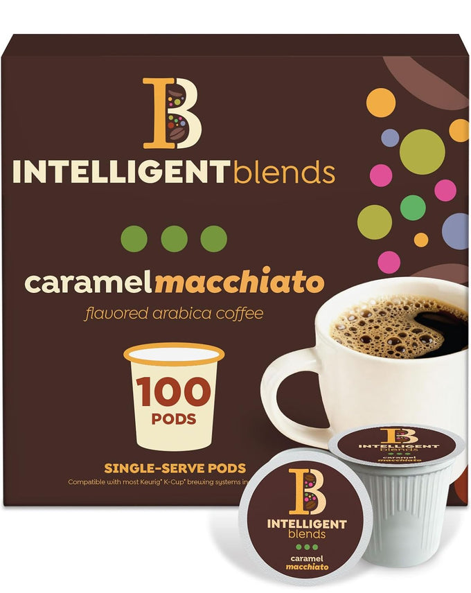 Intelligent Blends Caramel Macchiato Coffee Pods 100ct Keurig Compatible