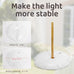 HUYIENO Solar Crystal Floor Lamp Outdoor 4FT Metal Garden Decor