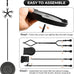 Heavy Duty Cast Iron Fireplace & Fire Pit Tools Set, 5-Piece