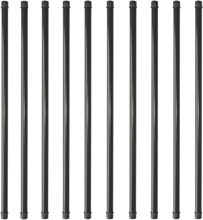Baluster 1" x 1/2" Rectangular 38" Long, Powder Coated Black - RCTB38 (10 pcs)