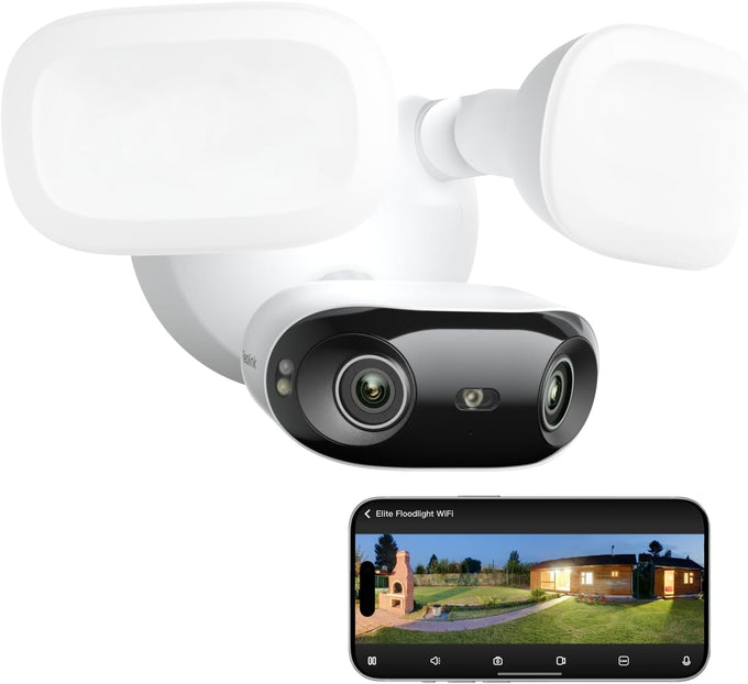 REOLINK Elite Floodlight WiFi 4K 8MP 180° Panoramic Wired Floodlight Camera