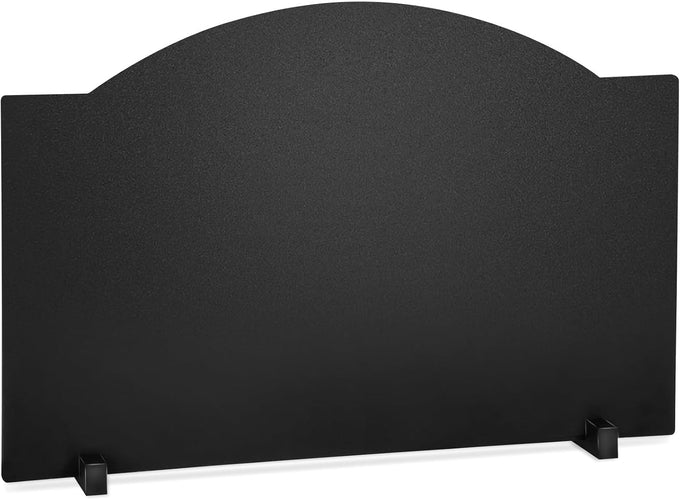 26" Fireplace Back Plates with Feet, Lightweight Firebacks for Fireplace, Iron Fireplace Reflector Plate, Fireplace Heat Reflector, Fireplace Wall Protection, Heat Resistance up to 1400°F