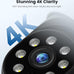 Hiseeu 4K Security Cameras Wireless Outdoor, 8MP 4-Cam Kit, 1T HDD