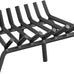 Mr IRONSTONE Fireplace Grate 21 inch Solid Steel Heavy Duty Fireplace Log Grates 3/4" Bar Grates Outdoor/Indoor Wrought Iron Burning Rack Holder