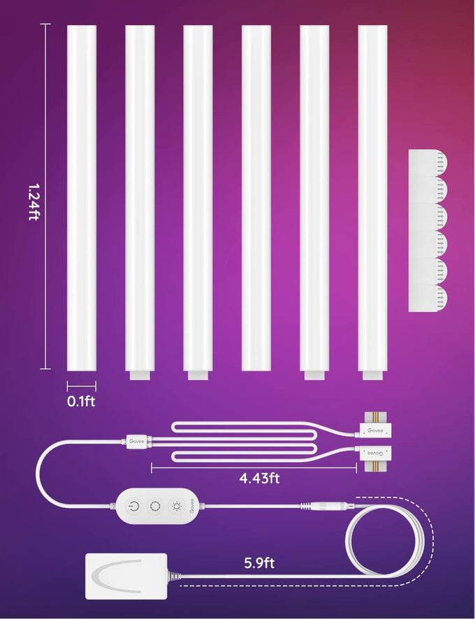 Govee Glide Wall Lights, Smart Gaming Light Bar, Works with SmartThings