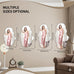 BST FURNH Cloud Shaped Wall Mirror 33.5x20.5 Inch - Large Irregular Asymmetrical Mirror for Living Room Bedroom Bathroom Entryway, Frameless Decorative Wall Mounted Mirror, White