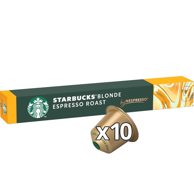 Starbucks Espresso Blonde Roast 80 Count Nespresso Compatible Pods for Nespresso Original Line System Only