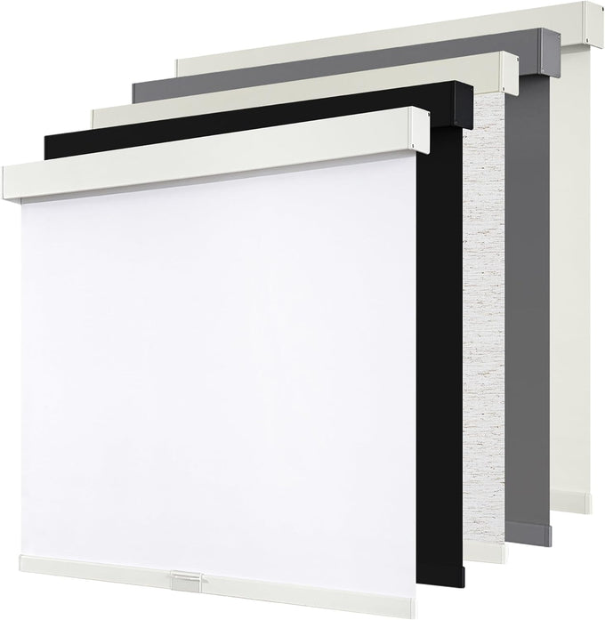 SUNOFF Cordless Blackout Roller Shades Blinds for Windows,34"W x 72"H,Black