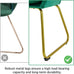 Yaheetech Flower Shape Vanity Chair with Petal Armrests, Green