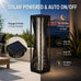 Solar Yard Outdoor Solar Floor Lamp Resin Wicker Solar Light Outdoor Waterproof for Yard, Garden, Pathway, Deck, Dazzle Dance