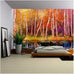 wall26 - Tuscany, Rural Sunset Landscape. Countryside Farm, Cypresses Trees, Green Field - Removable Wall Mural | Self-Adhesive Large Wallpaper - 66x96 inches