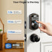 Veise KS02A Fingerprint Door Lock, Keypad Deadbolt, Oil Rubbed Bronze