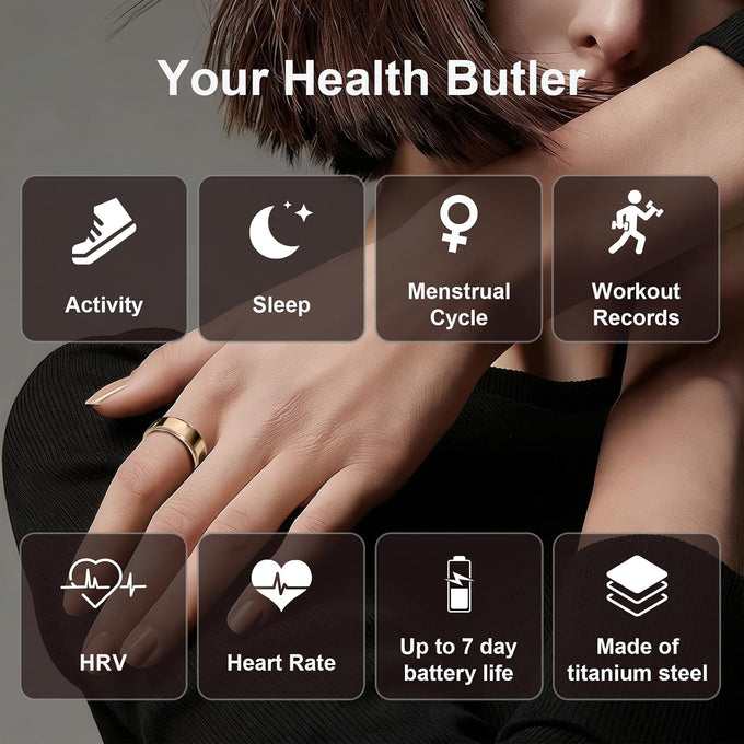 PAXAM Smart Ring for Women & Men Health & Fitness Tracker
