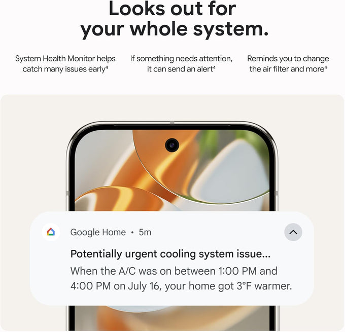 Google Nest Learning Thermostat (4th gen) + Nest Temperature Sensor (2nd gen) - Obsidian
