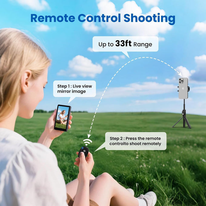 Vlog Selfie Monitor Screen iPhone, Screen Mirroring with Remote Control