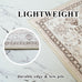 Washable Large 9x12 Area Rug - Living Room Oriental Non Slip Soft Rugs Indoor Low Pile Stain Resistant Carpet for Bedroom Dining Room Farmhouse Distressed Thin Home Decor Floor Mat (9x12 Beige)