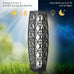 Solar Yard Outdoor Floor Lamp Solar Lantern Waterproof Wicker Boho Deck Lights for Garden Porch Decor, Large Cindy