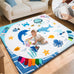TINYHARBO Premium Foam Baby Play Mat 71x59, 4 Developmental Zones Play Mat with Removable & Machine Washable Cover, Extra Thick Padding Playpen Mat, Easy to Clean for Infants, Toddlers & Babies