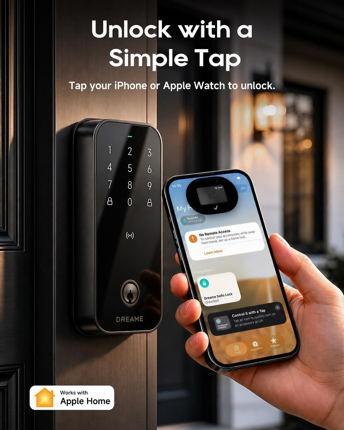 Dreame Lite Smart Door Lock, Keyless Entry Deadbolt Lock for Front Door